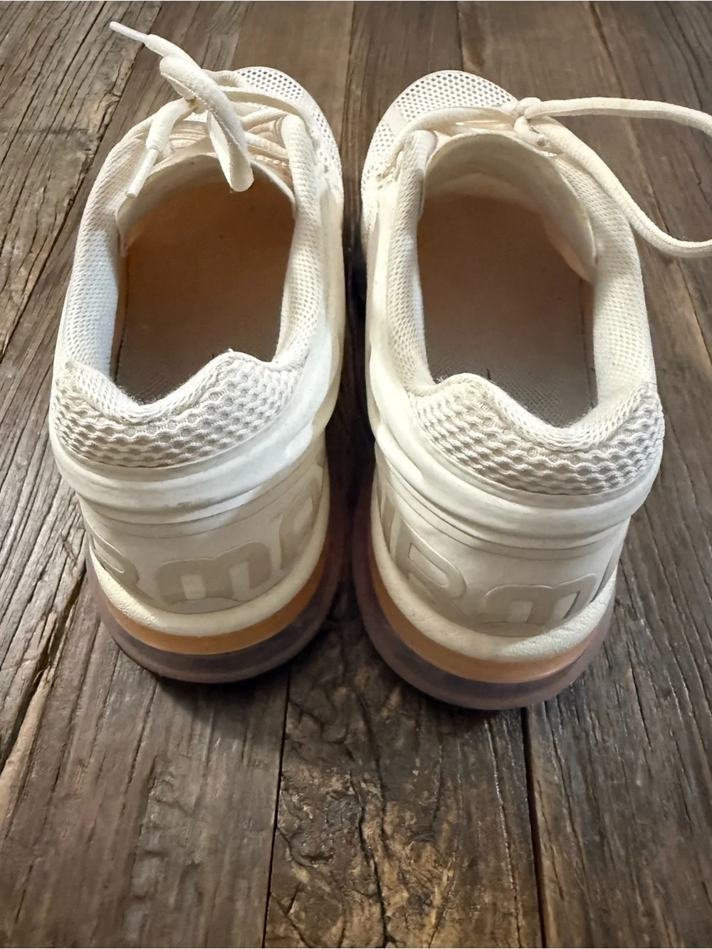 Nike Men’s Air Max 2013 Lightweight Running Shoe - Cream/Black